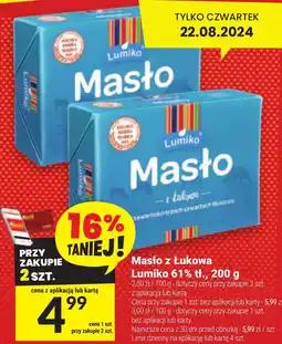 Twój Market Masło z Lukowa Lumiko 61% tł. oferta
