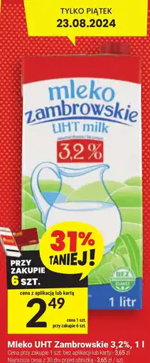 Twój Market Mleko UHT Zambrowskie 3,2% oferta