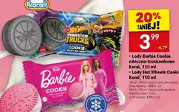 Twój Market Lody Barbie Cookie / Hot Wheels Cookie Koral oferta