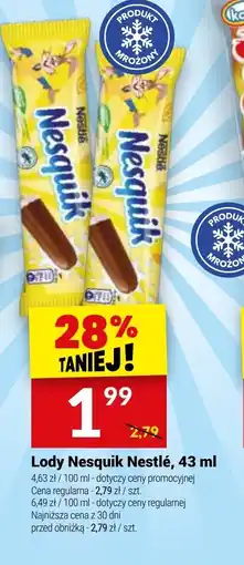 Twój Market Lody Nesquik Nestlé oferta