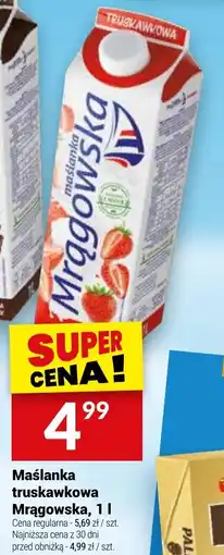 Twój Market Maślanka truskawkowa Mragowska oferta