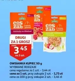 Auchan Owsianka z maliną i żurawiną Kupiec Coś Na Ząb oferta