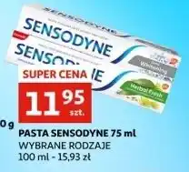 Auchan Pasta do zębow Sensodyne Extra Whitening oferta