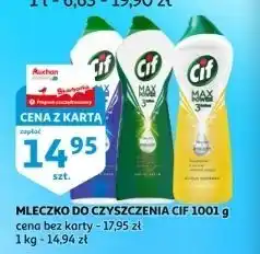 Auchan Mleczko do czyszczenia spring fresh Cif Max Power 3 Action oferta