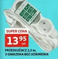 Przedłużacz 3-gniazdkowy 1.5 m bez uziemienia Ecoline