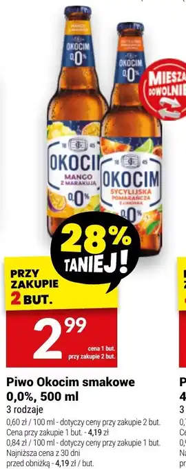 Twój Market Piwo Okocim smakowe 0,0% oferta