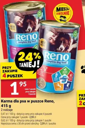 Twój Market Karma dla psa w puszce Reno oferta