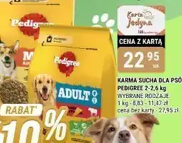 bi1 Karma sucha dla psów Pedigree oferta