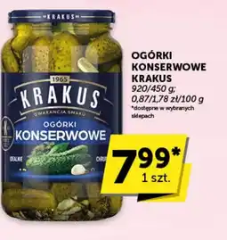 Groszek Ogórki konserwowe Krakus oferta