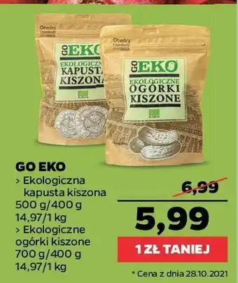 Netto Kapusta kiszona ekologiczna 1 SZT 500 G oferta