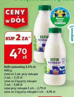 Auchan Kefir naturalny 1 BTL 400 G oferta