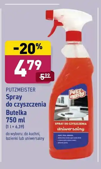 ALDI Spray do czyszczenia uniwersalny 1 SZT 750 ML oferta