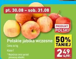 ALDI Polskie jabłka wczesne oferta
