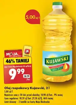 Biedronka Olej rzepakowy Kujawski oferta