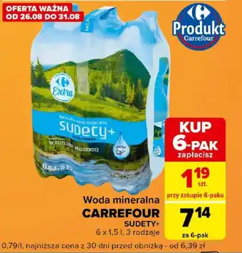 Carrefour Woda mineralna Carrefour oferta