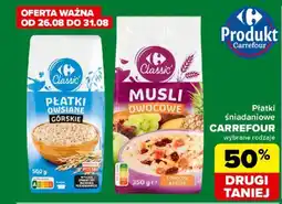 Carrefour Płatki śniadaniowe DRUGI TANIEJ 50% oferta