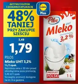Lidl PILOS Mleko UHT 3,2% oferta