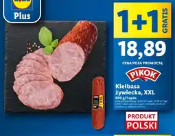 Lidl PIKOK Kiełbasa żywiecka, XXL oferta