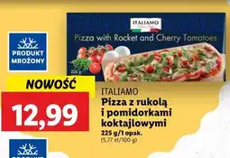 Lidl Pizza z rukolą i pomidorkami koktajlowymi ITALIAMO oferta