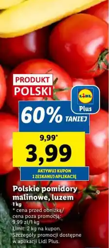 Lidl Polskie pomidory malinowe, luzem oferta