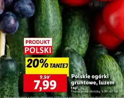 Lidl Polskie ogórki gruntowe, luzem oferta