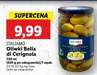 Lidl ITALIAMO Oliwki Bella di Cerignola oferta