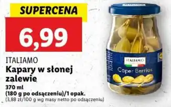 Lidl ITALIAMO Kapary w słonej zalewie oferta