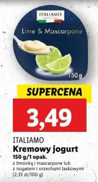 Lidl ITALIAMO Kremowy jogurt oferta