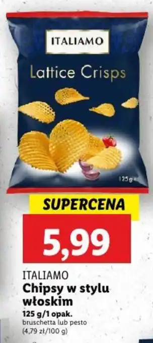 Lidl ITALIAMO Chipsy w stylu włoskim oferta