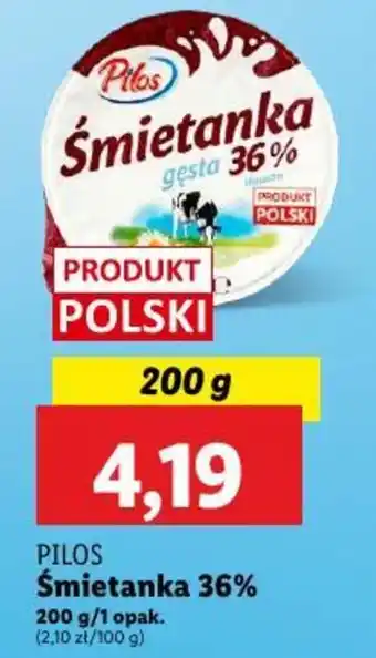 Lidl PILOS Śmietanka 36% oferta