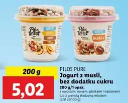 Lidl PILOS PURE Jogurt z musli, bez dodatku cukru oferta