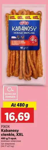 Lidl PIKOK Kabanosy cienkie, XXL oferta