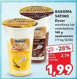 Kaufland Deser czekoladowy z bitą śmietaną Bakoma Satino oferta