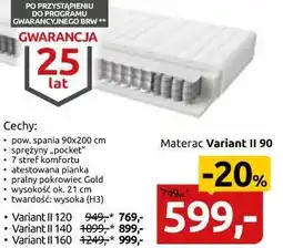 Black Red White Materac Variant II 90 oferta