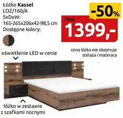 Black Red White Łóżko Kassel LOZ160/A oferta