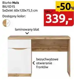 Black Red White Biurko BIU1D1S Nuis oferta