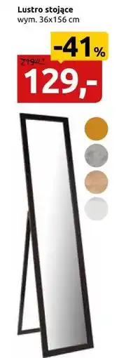 Black Red White Lustro stojące oferta