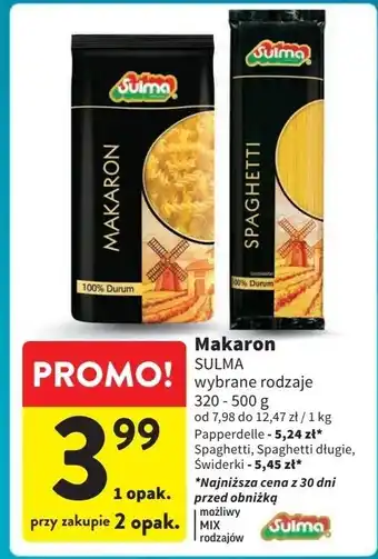 Intermarche Makaron spaghetti Sulma oferta