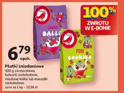 Auchan Płatki kółeczka miodowe Auchan oferta