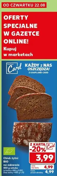 Kaufland Chleb żytni na zakwasie oferta