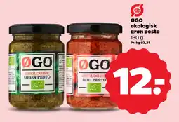Netto ØGO økologisk grøn pesto oferta