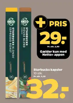 Netto Starbucks kapsler oferta