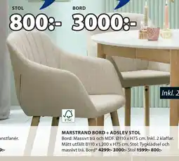JYSK ADSLEV STOL oferta