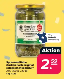 Netto SpreewaldRabe Gurken nach original ostalgischer Rezeptur oferta