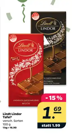Netto Lindt Lindor Tafel oferta