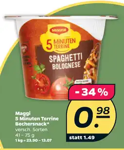 Netto Maggi 5 Minuten Terrine Bechersnack oferta