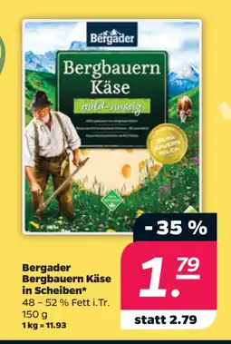 Netto Bergader Bergbauern Käse in Scheiben oferta