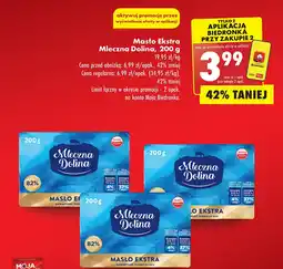 Biedronka Masło Ekstra Mleczna Dolina oferta