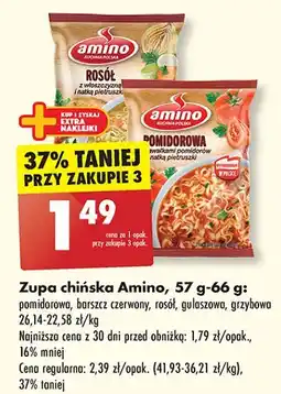 Biedronka Rosół z włoszczyzną i natką pietruszki Amino oferta