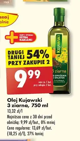 Biedronka Olej z lnem oraz pestakami dyni Kujawski 3 Ziarna oferta